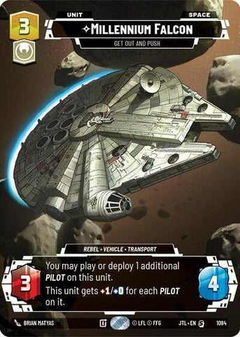 Millennium Falcon, Get Out And Push (Prestige Foil) - Foil (Jump to Lightspeed)(JTL-1084/1122)(S)