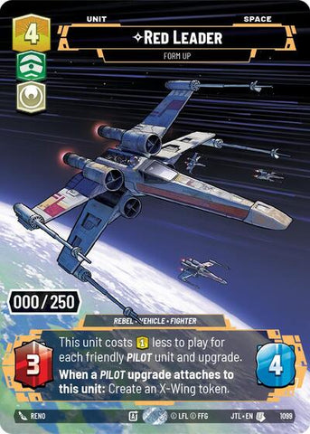 Red Leader, Form Up (Serialized) - Foil (Jump to Lightspeed)(JTL-1099/1122)(U)