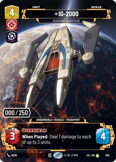 IG-2000, Assassin's Aggressor (Serialized) - Foil (Jump to Lightspeed)(JTL-1103/1122)(R)