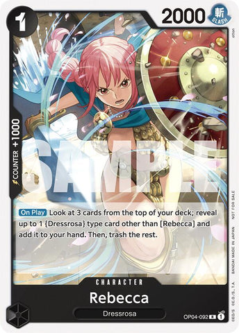 Rebecca [Tournament Pack 2025 Vol. 2] (One Piece Promotion Cards)(OP04-092)(R)