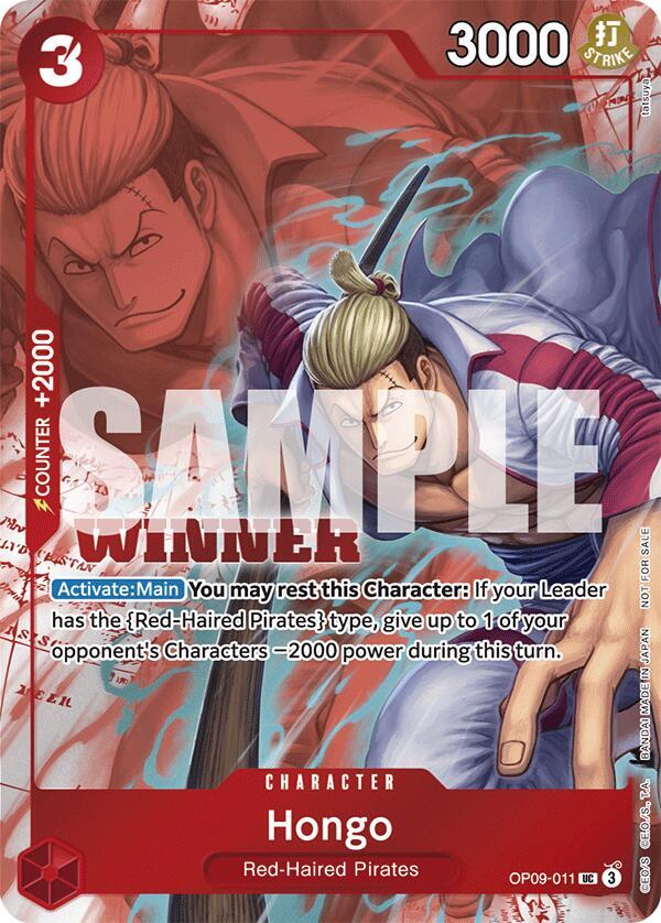 Hongo [Winner Pack 2025 Vol. 2] [Foil] (One Piece Promotion Cards)(OP09-011)(UC)