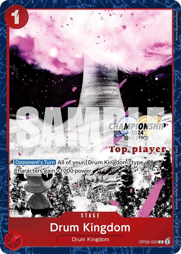 Drum Kingdom [Championship 2024 Top Player Pack Vol. 2] [Foil] (One Piece Promotion Cards)(OP08-020)(C)