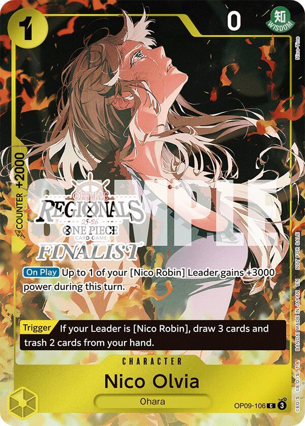 Nico Olvia [Offline Regional Finalist Card Set 2025 Vol.1] [Foil] (One Piece Promotion Cards)(OP09-106)(C)