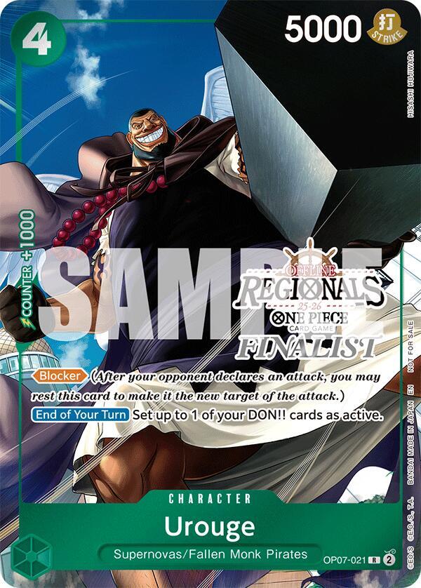 Urouge [Offline Regional Finalist Card Set 2025 Vol.1] [Foil] (One Piece Promotion Cards)(OP07-021)(R)