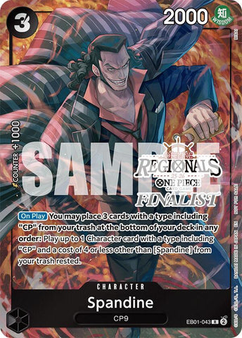 Spandine [Offline Regional Finalist Card Set 2025 Vol.1] [Foil] (One Piece Promotion Cards)(EB01-043)(R)