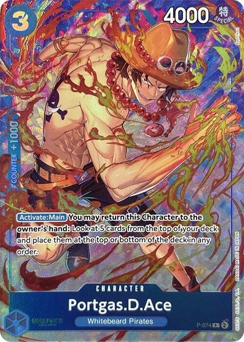 Portgas.D.Ace [Premium Card Collection -Best Selection Vol. 3-] [Foil] (One Piece Promotion Cards)(P-074)(PR)