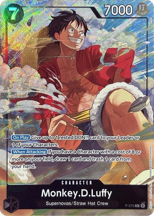 Monkey.D.Luffy [Premium Card Collection -Best Selection Vol. 3-] [Foil] (One Piece Promotion Cards)(P-075)(PR)