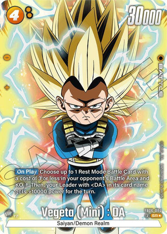 Vegeta (Mini) : DA - FB06-084 [Alternate Art] [Foil] (FB06-084)(SR)