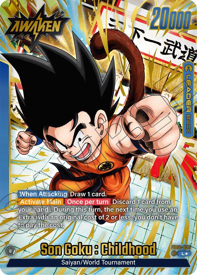 Son Goku : Childhood [025] [Alternate Art] [Foil] (FB06-025)(L)