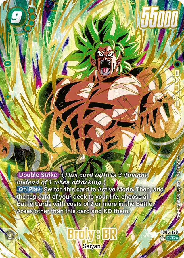 Broly : BR [120] [Alternate Art] [Foil] (FB06-120)(SCR)