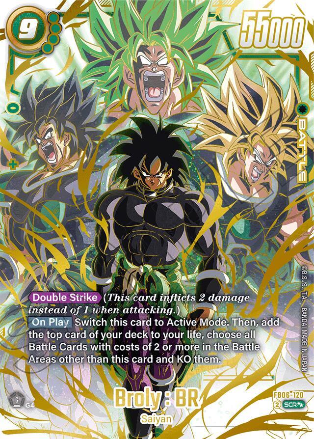 Broly : BR [120] [Super Alternate Art] [Foil] (FB06-120)(SCR)