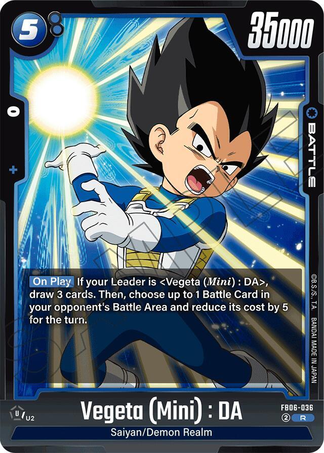 Vegeta (Mini) : DA - FB06-036 [Foil] (FB06-036)(R)