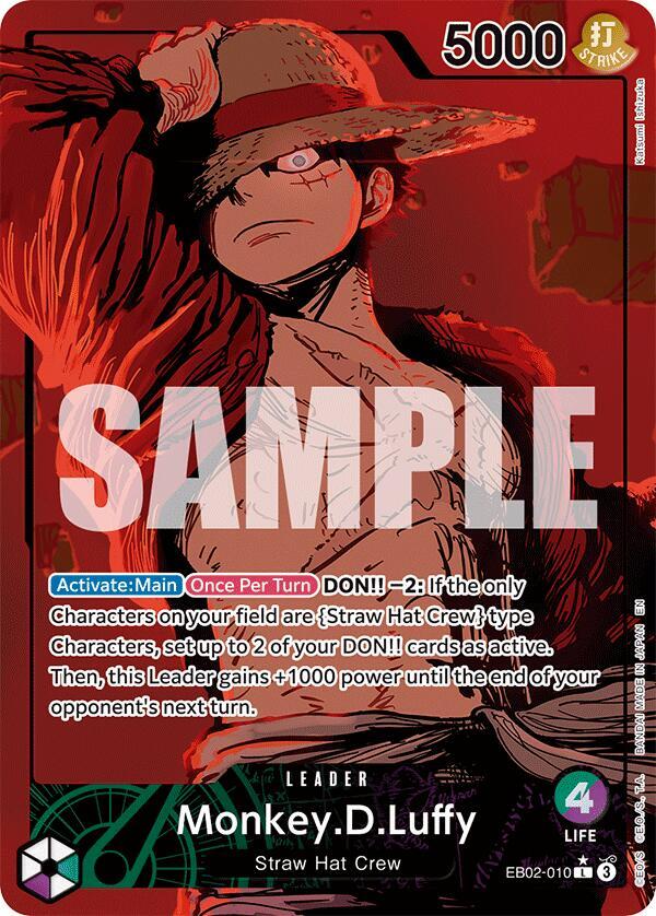 Monkey.D.Luffy (010) (Alternate Art) - Foil (Extra Booster: Anime 25th Collection)(EB02-010)(L)
