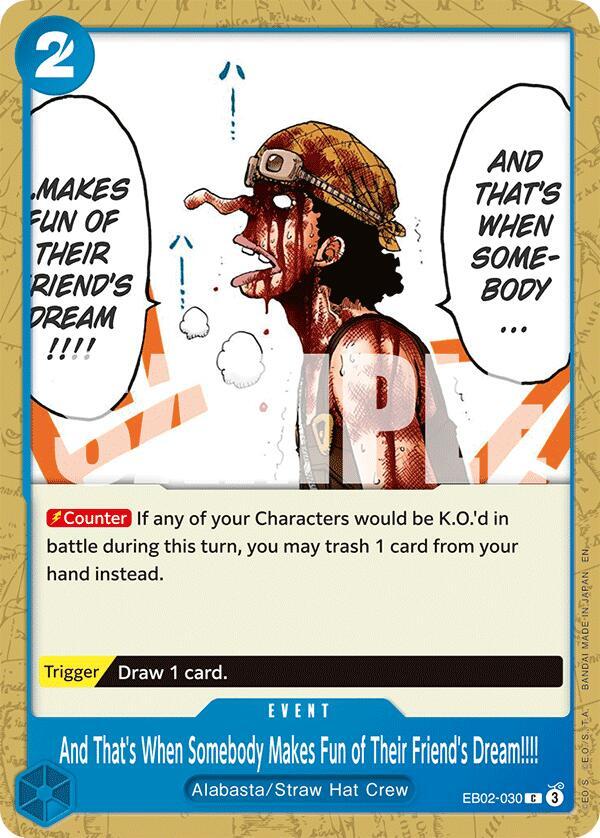 And That's When Somebody Makes Fun of Their Friend's Dream!!!! (Extra Booster: Anime 25th Collection)(EB02-030)(C)