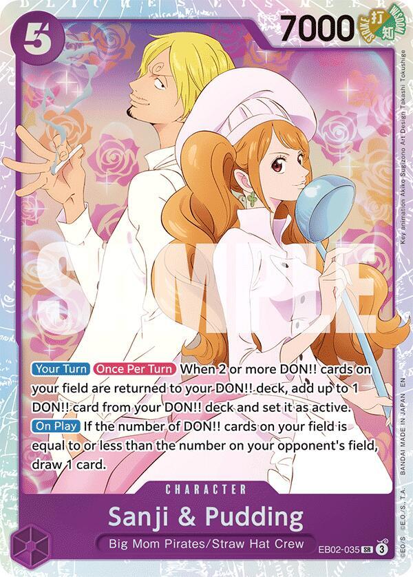 Sanji & Pudding - Foil (Extra Booster: Anime 25th Collection)(EB02-035)(SR)
