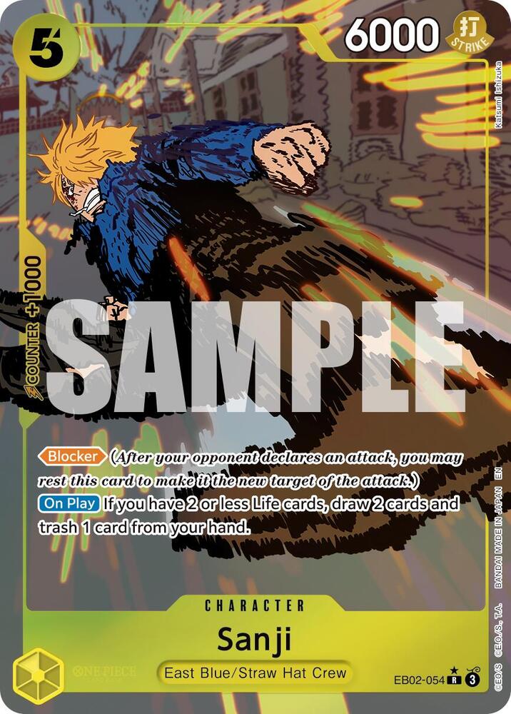 Sanji (Alternate Art) - Foil (Extra Booster: Anime 25th Collection)(EB02-054)(R)
