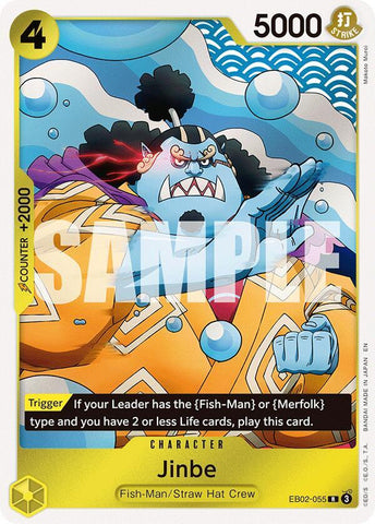 Jinbe - Foil (Extra Booster: Anime 25th Collection)(EB02-055)(R)