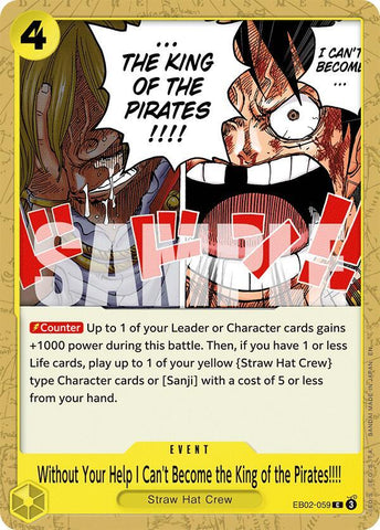 Without Your Help I Can't Become the King of the Pirates!!!! (Extra Booster: Anime 25th Collection)(EB02-059)(C)