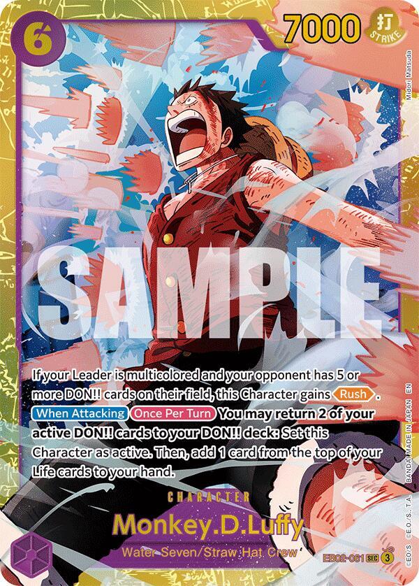 Monkey.D.Luffy (061) - Foil (Extra Booster: Anime 25th Collection)(EB02-061)(SEC)