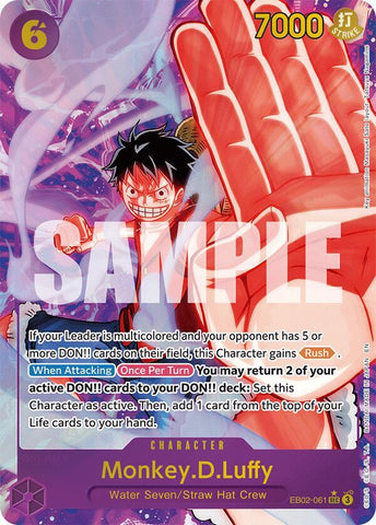 Monkey.D.Luffy (061) (Alternate Art) - Foil (Extra Booster: Anime 25th Collection)(EB02-061)(SEC)