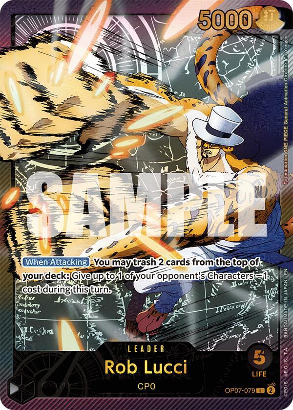 Rob Lucci (SP) - Foil (Extra Booster: Anime 25th Collection)(OP07-079)(L)