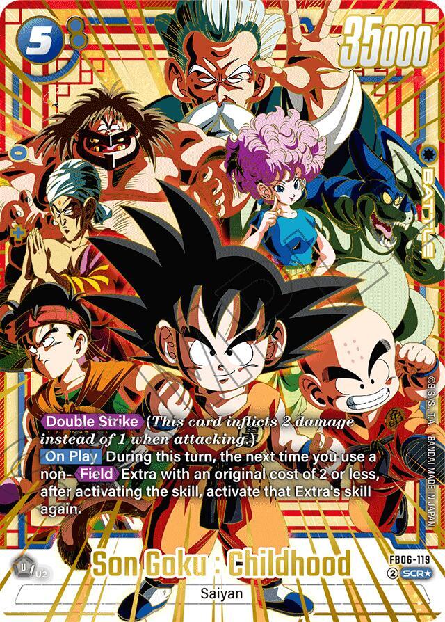Son Goku : Childhood [119] [Super Alternate Art] [Foil] (FB06-119)(SCR)