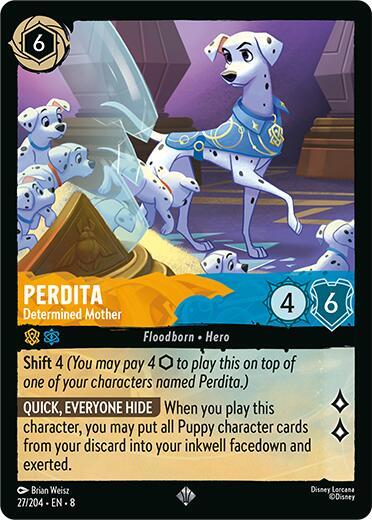 Perdita - Determined Mother - Cold Foil (Reign of Jafar)(8-027/204)(SR)