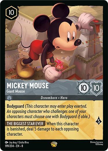 Mickey Mouse - Giant Mouse - Cold Foil (Reign of Jafar)(8-199/204)(L)