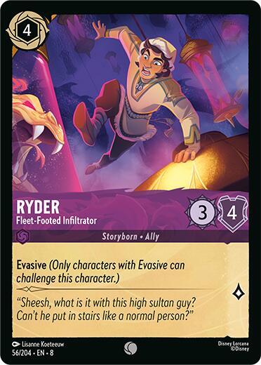 Ryder - Fleet-Footed Infiltrator - Cold Foil (Reign of Jafar)(8-056/204)(C)