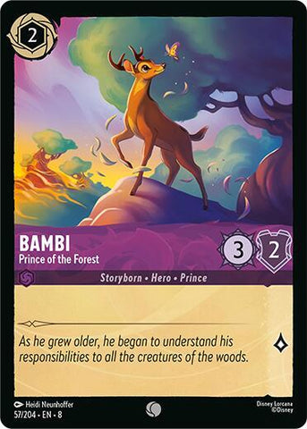 Bambi - Prince of the Forest - Cold Foil (Reign of Jafar)(8-057/204)(C)