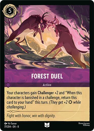 Forest Duel - Cold Foil (Reign of Jafar)(8-077/204)(U)