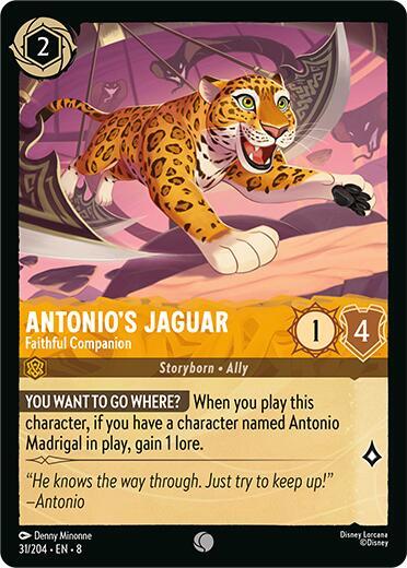 Antonio's Jaguar - Faithful Companion (Reign of Jafar)(8-031/204)(C)