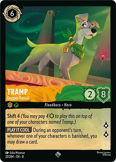 Tramp - Dapper Rascal - Cold Foil (Reign of Jafar)(8-022/204)(SR)