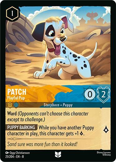 Patch - Playful Pup (Reign of Jafar)(8-025/204)(U)