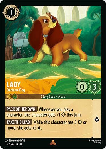 Lady - Decisive Dog - Cold Foil (Reign of Jafar)(8-033/204)(R)