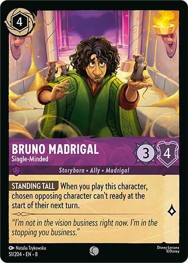 Bruno Madrigal - Single-Minded - Cold Foil (Reign of Jafar)(8-051/204)(C)