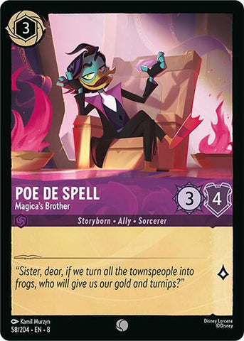 Poe De Spell - Magica's Brother (Reign of Jafar)(8-058/204)(C)