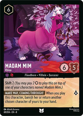 Madam Mim - Rhino - Cold Foil (Reign of Jafar)(8-069/204)(U)