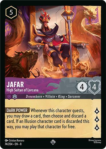 Jafar - High Sultan of Lorcana (Reign of Jafar)(8-074/204)(SR)