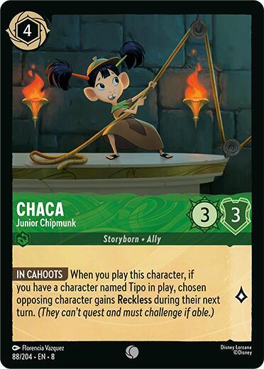 Chaca - Junior Chipmunk - Cold Foil (Reign of Jafar)(8-088/204)(C)