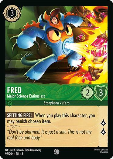 Fred - Major Science Enthusiast (Reign of Jafar)(8-092/204)(C)