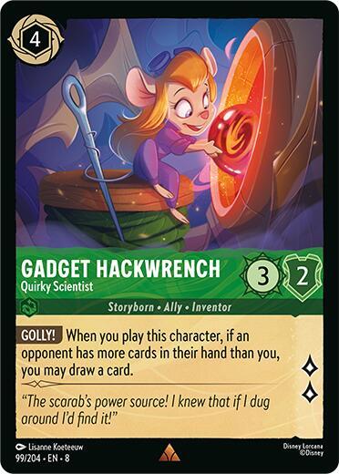 Gadget Hackwrench - Quirky Scientist - Cold Foil (Reign of Jafar)(8-099/204)(R)