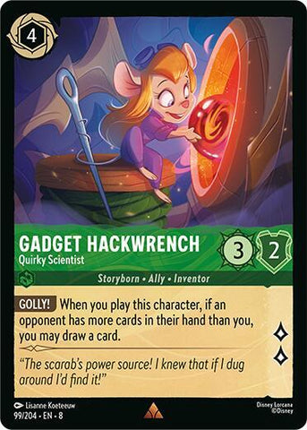Gadget Hackwrench - Quirky Scientist - Cold Foil (Reign of Jafar)(8-099/204)(R)