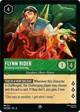 Flynn Rider - Breaking and Entering (Reign of Jafar)(8-102/204)(SR)