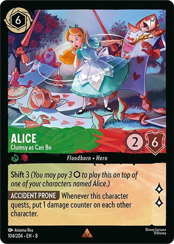 Alice - Clumsy as Can Be (Reign of Jafar)(8-104/204)(R)