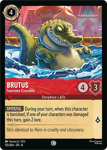 Brutus - Fearsome Crocodile (Reign of Jafar)(8-125/204)(C)