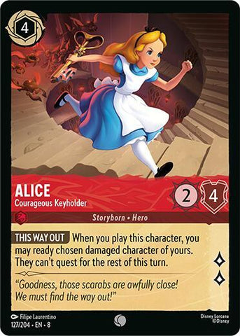 Alice - Courageous Keyholder - Cold Foil (Reign of Jafar)(8-127/204)(C)