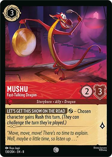 Mushu - Fast-Talking Dragon - Cold Foil (Reign of Jafar)(8-130/204)(C)