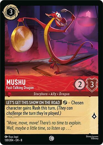 Mushu - Fast-Talking Dragon - Cold Foil (Reign of Jafar)(8-130/204)(C)