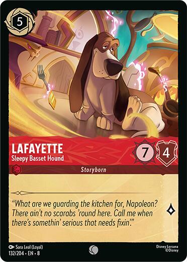 Lafayette - Sleepy Basset Hound - Cold Foil (Reign of Jafar)(8-132/204)(C)